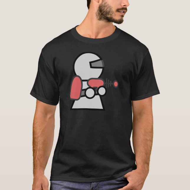 Camiseta Astronauta dos desenhos animados (Frente)