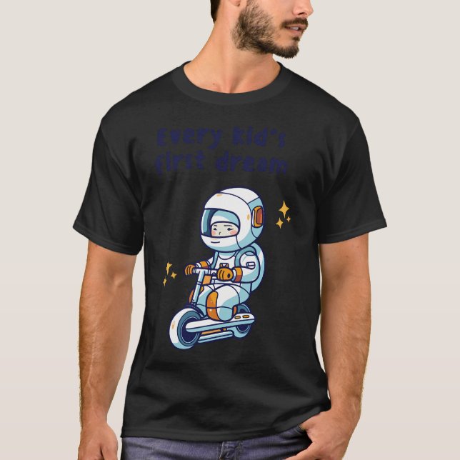 Camiseta Astronauta dos Sonhos da Infância (Frente)