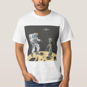 Camiseta Astronauta e alienígena