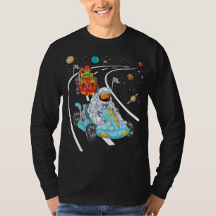 Camiseta Astronauta e alienígena Gokart 