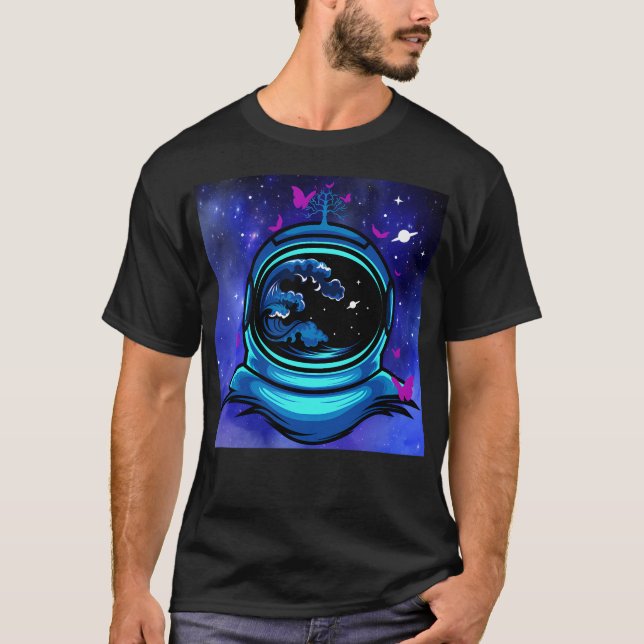 Camiseta Astronauta E Borboletas (Frente)