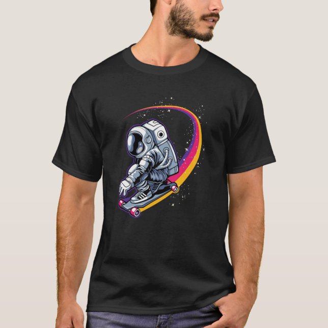 Camiseta Astronauta e skate (Frente)