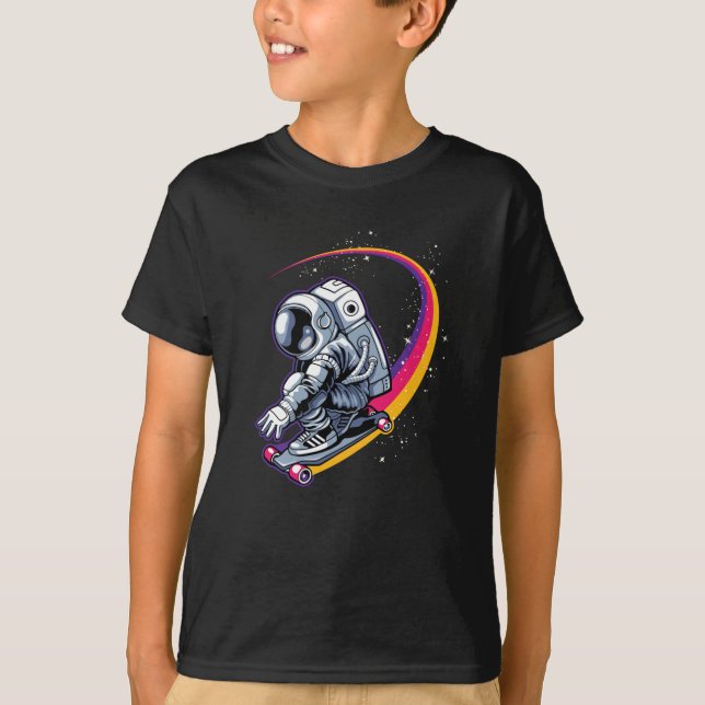 Camiseta Astronauta e skate (Frente)