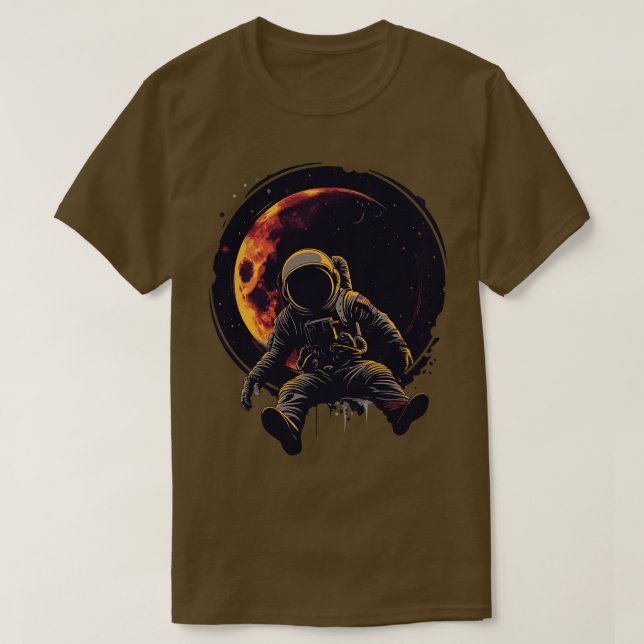 Camiseta Astronauta Eclipse (Frente do Design)