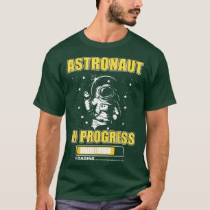 Camiseta Astronauta Em Andamento Carregando Futura Lua Espa