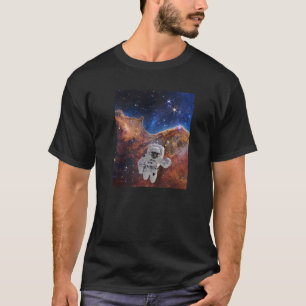 Camiseta Astronauta em Clipes Cósmicos Telescópio Espacial 