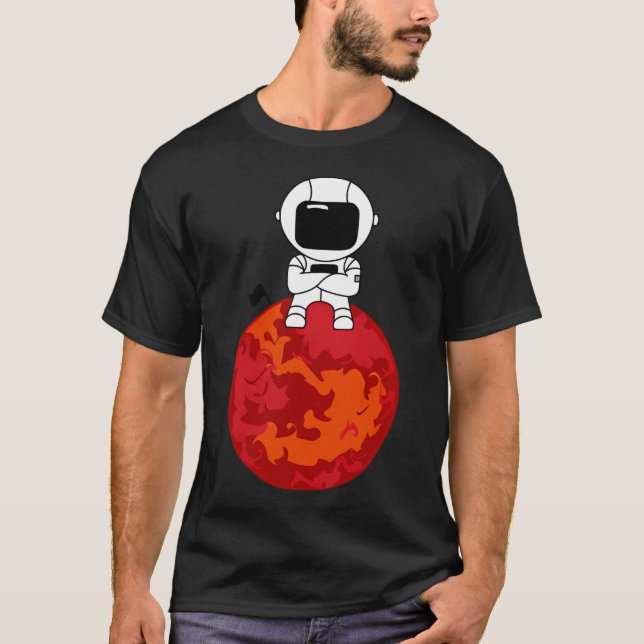 Camiseta Astronauta Em Marte (Frente)