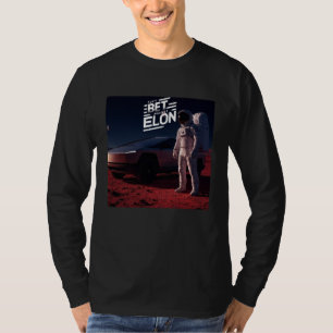 Camiseta Astronauta em Marte com Caminhão Elétrico Futurist
