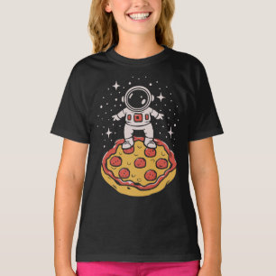 Camiseta Astronauta em Planeta da Pizza