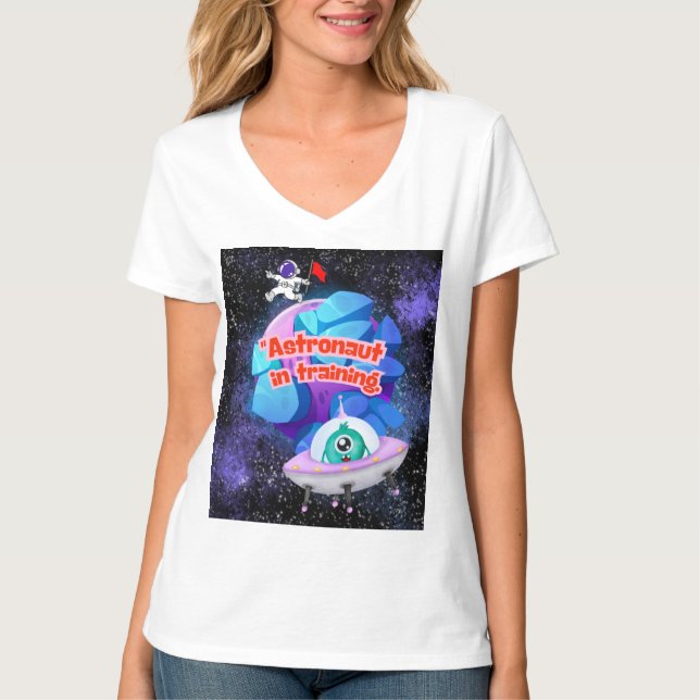 CAMISETA ASTRONAUTA EM TREINAMENTO (Frente)