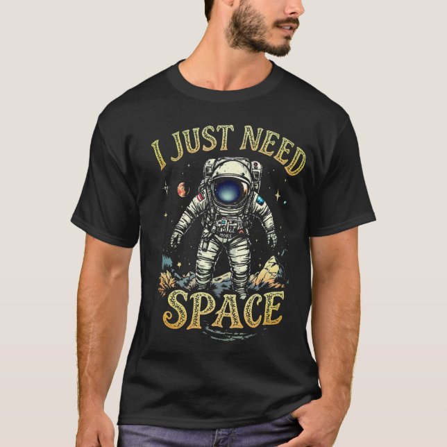 Camiseta Astronauta Engraçado (Frente)