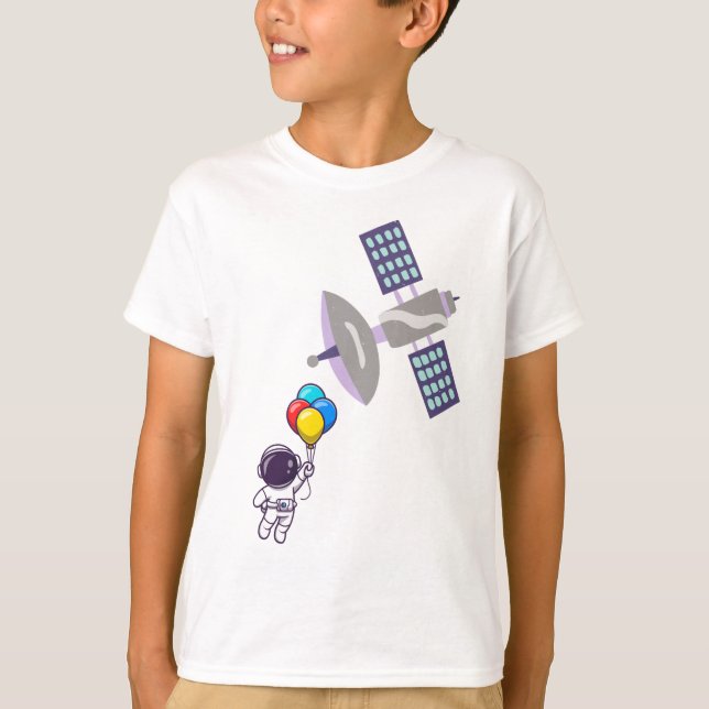 Camiseta astronauta engraçado (Frente)