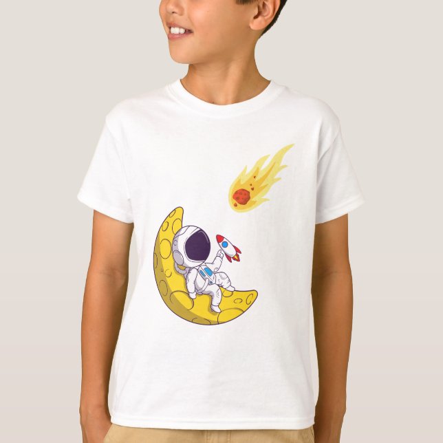 Camiseta astronauta engraçado (Frente)