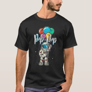 Camiseta Astronauta Engraçado De Aniversário De pop Pop no 
