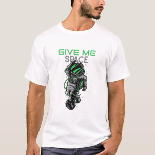 Camiseta Astronauta Engraçado Me Dê Espaço Mau Dia