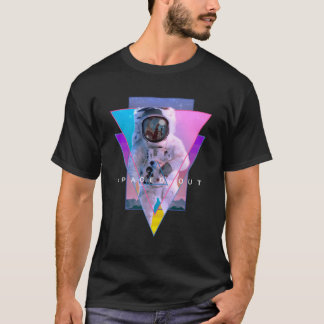 Camiseta Astronauta Espacado Aestético Vaporwave Exterior S