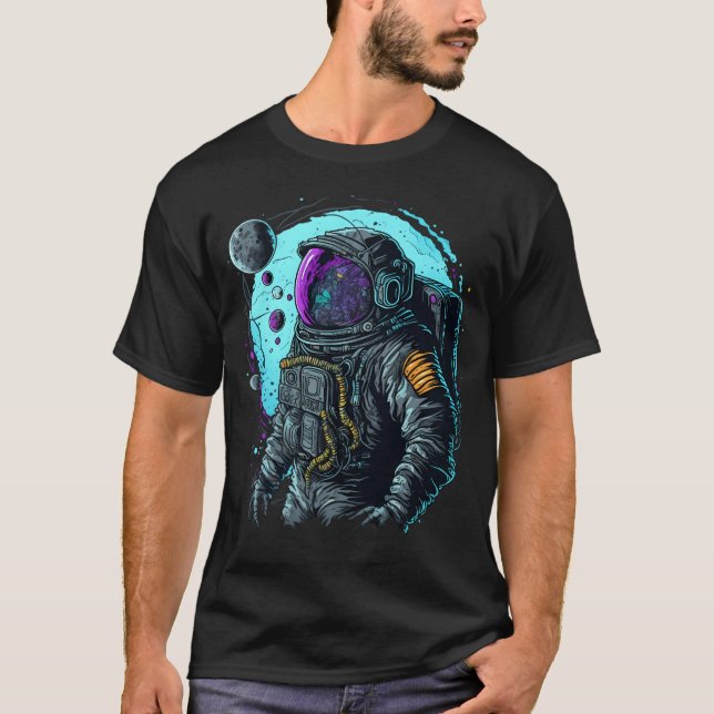 Camiseta Astronauta Espaçado para Fora (Frente)