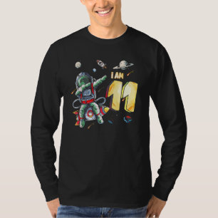 Camiseta Astronauta Espacial 11 Bir, Garoto de 11 Anos
