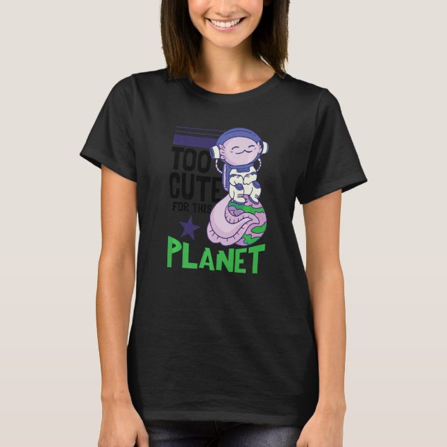 Camiseta Astronauta Espacial Axolotl (Frente)