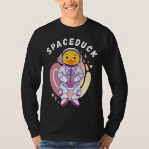 Camiseta Astronauta Espacial Borracha Ducky Bubble Pato De 