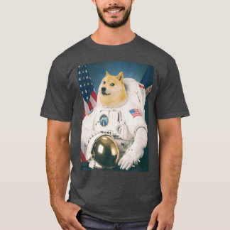 Camiseta Astronauta Espacial Cachorro Shiba Engraçada Cacho