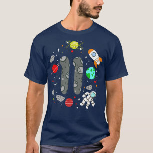 Camiseta Astronauta Espacial de 11 Aniversário
