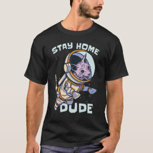 Camiseta Astronauta Espacial do Cat Spaceman