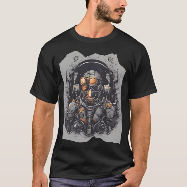 Camiseta Astronauta Espacial do Cosmic Beats Explorer (Frente)