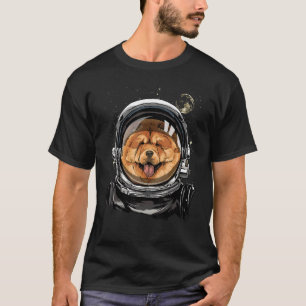 Camiseta Astronauta Espacial Exterior Chow Chuppy Dog Astro