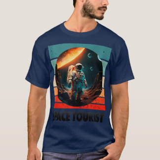 Camiseta Astronauta Espacial Exterior do Terreno