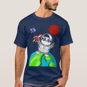 Camiseta Astronauta Espacial Exterior do Zoo Chinês