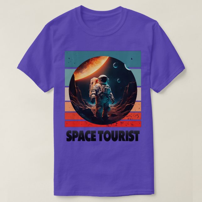 Camiseta Astronauta Espacial Exterior Lon (Frente do Design)