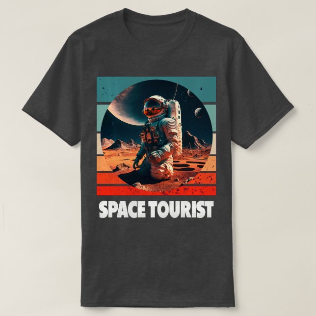 Camiseta Astronauta Espacial Exterior Lon (Frente do Design)