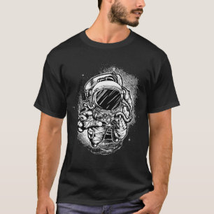 Camiseta Astronauta Espacial Legal Flutuando No Espaço Prof