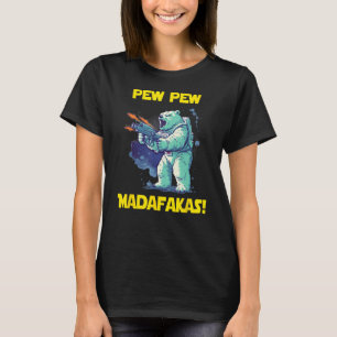 Camiseta Astronauta Espacial Pew Madafakas Polar Bear