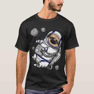 Camiseta Astronauta Espacial Pug