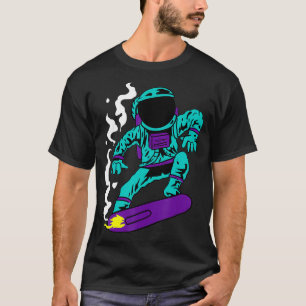 Camiseta Astronauta Espacial Surfista Planetas Espaciais Pe
