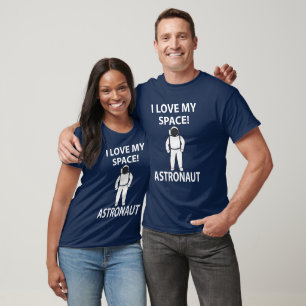 Camiseta Astronauta Eu Amo Meu Astronauta Espacial