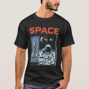 Camiseta Astronauta Exploração Espacial Exterior e Inovação