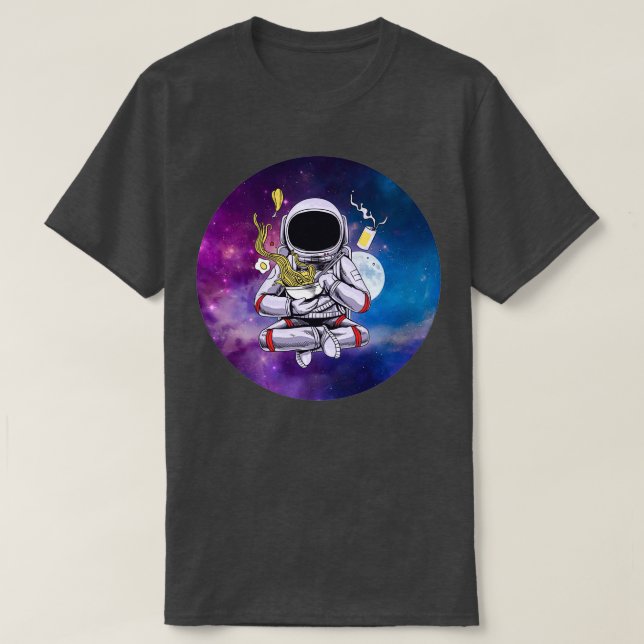 Camiseta Astronauta faminto no espaço externo (Frente do Design)