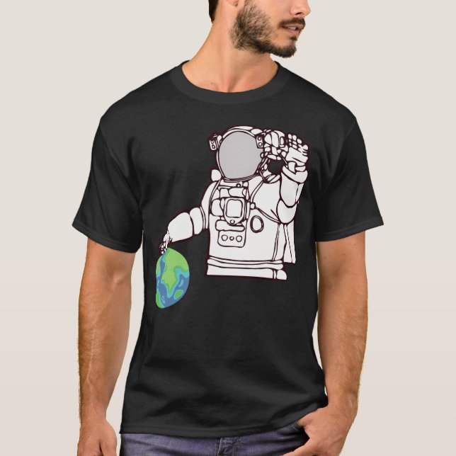 Camiseta Astronauta Feliz (Frente)