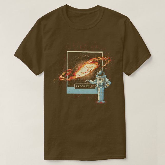 Camiseta Astronauta - Fotografia do Universo por Tob (Frente do Design)