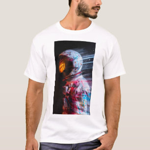 Camiseta Astronauta futurística em Marte Movimenta T-Shirt