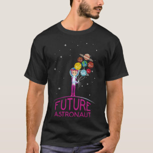 Camiseta Astronauta Futuro Com Planetas Engraçada Citação P