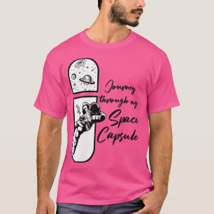 Camiseta Astronauta Galáxia do Ventilador da Ciência das Cá