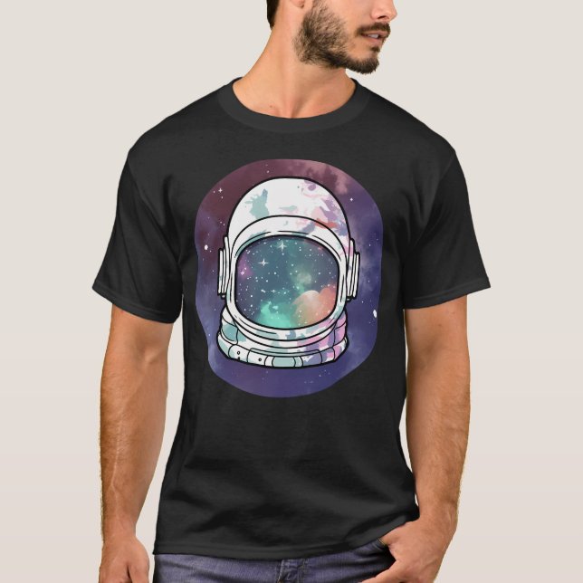 Camiseta Astronauta Galáxia - Sobrecarga Espacial (Frente)