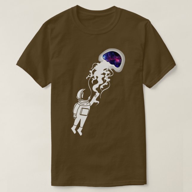 Camiseta Astronauta Galaxy Jelly Fish (Frente do Design)