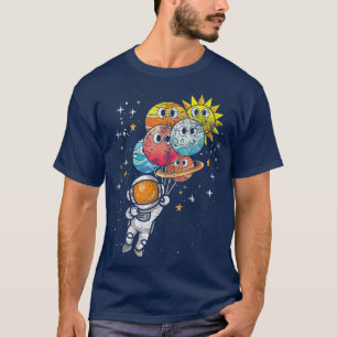 Camiseta Astronauta Galay Cute Planet Balões Universo Aster