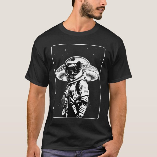 Camiseta Astronauta Gato (Frente)