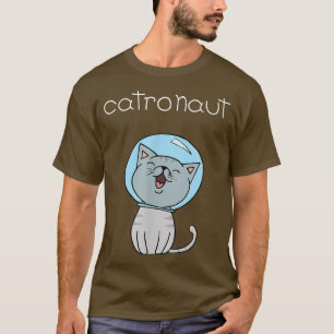 Camiseta Astronauta Gato Engraçado Catronauta